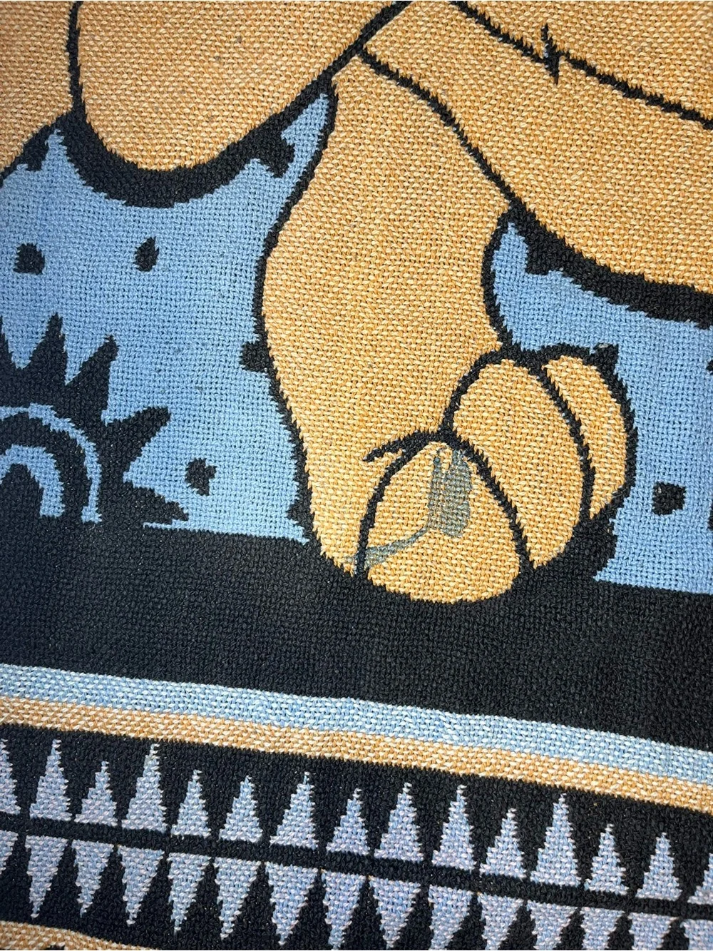Vintage 90s Disney The Lion King Simba Blanket Throw Tapestry Knit 44x62